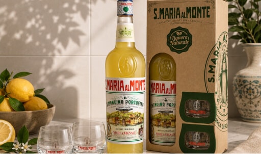 St Maria Limoncino geschenkverpakking met 2 glazen